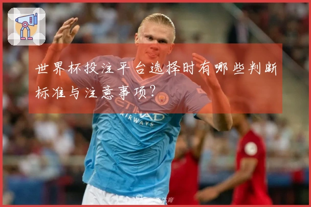 世界杯投注平台选择时有哪些判断标准与注意事项？